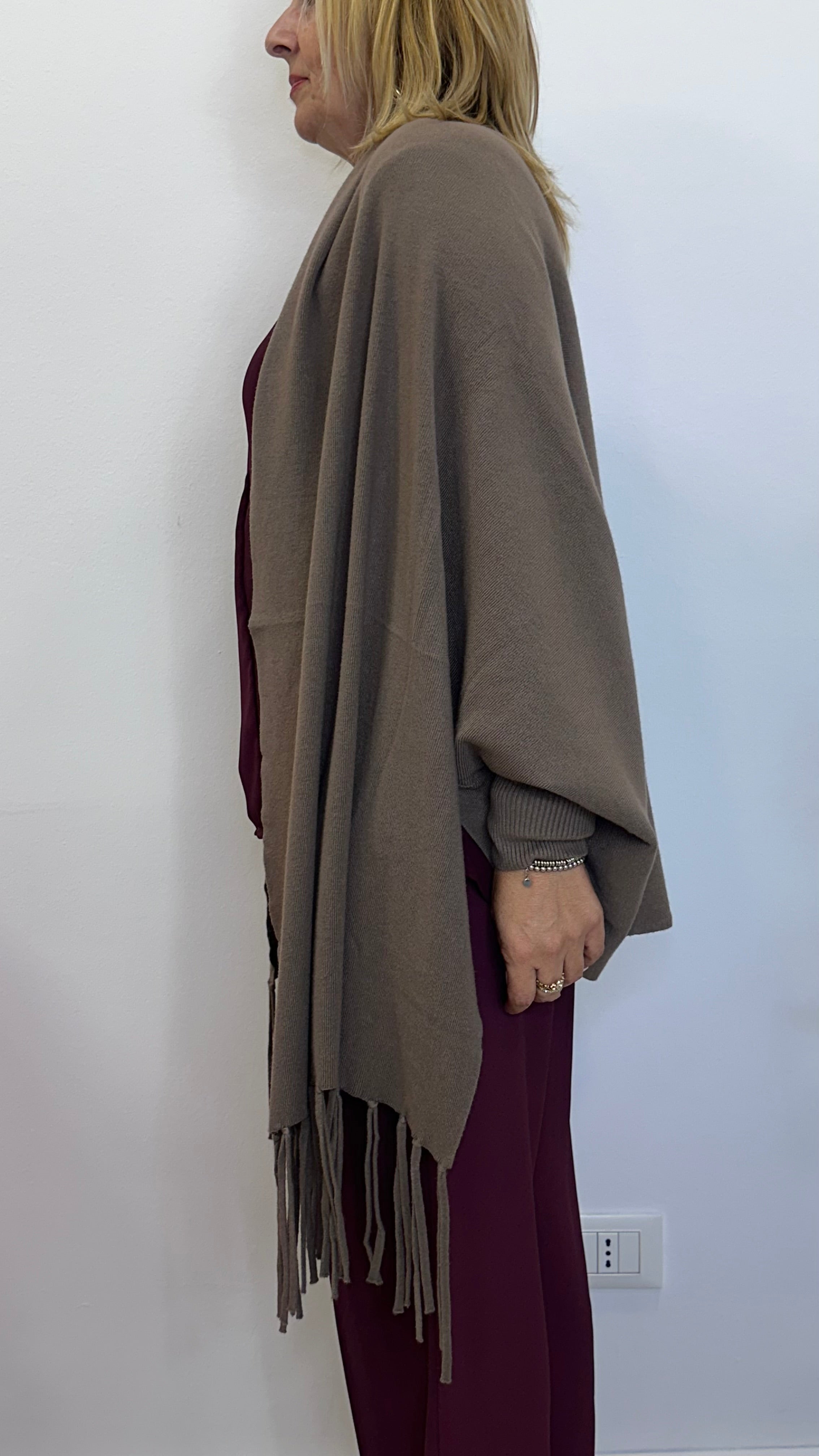 Cardigan "SENNA" con frange