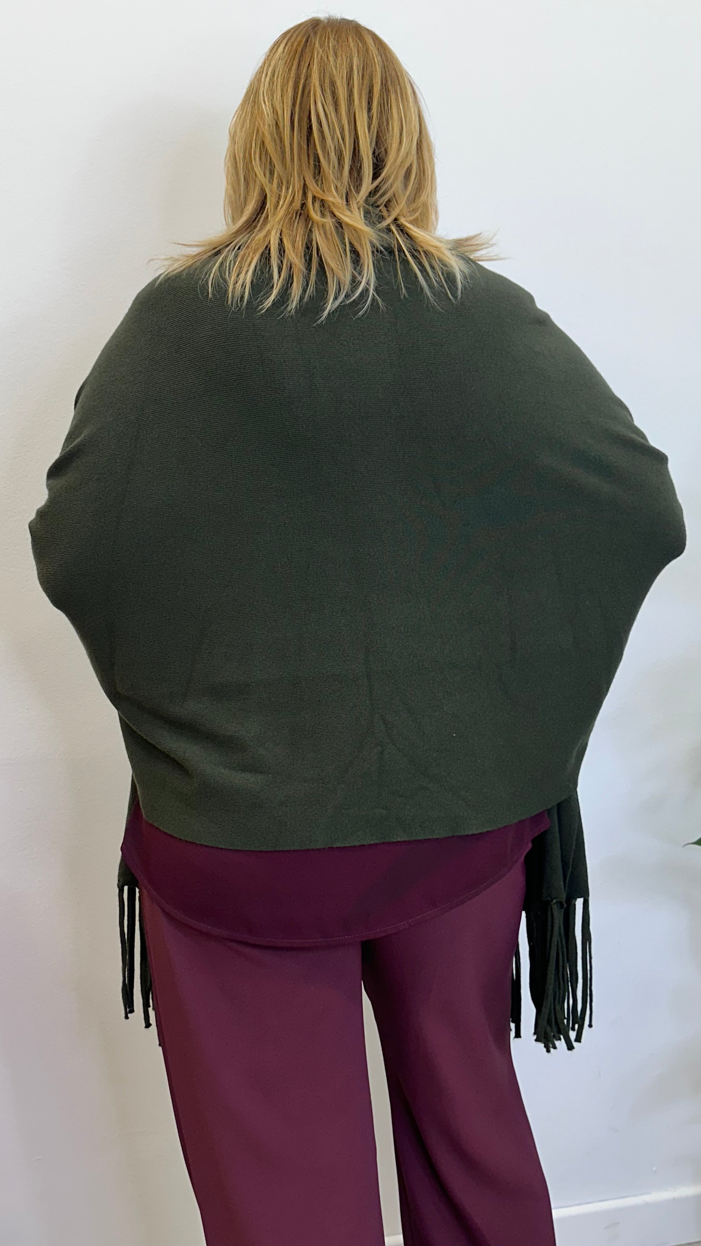 Cardigan "SENNA" con frange