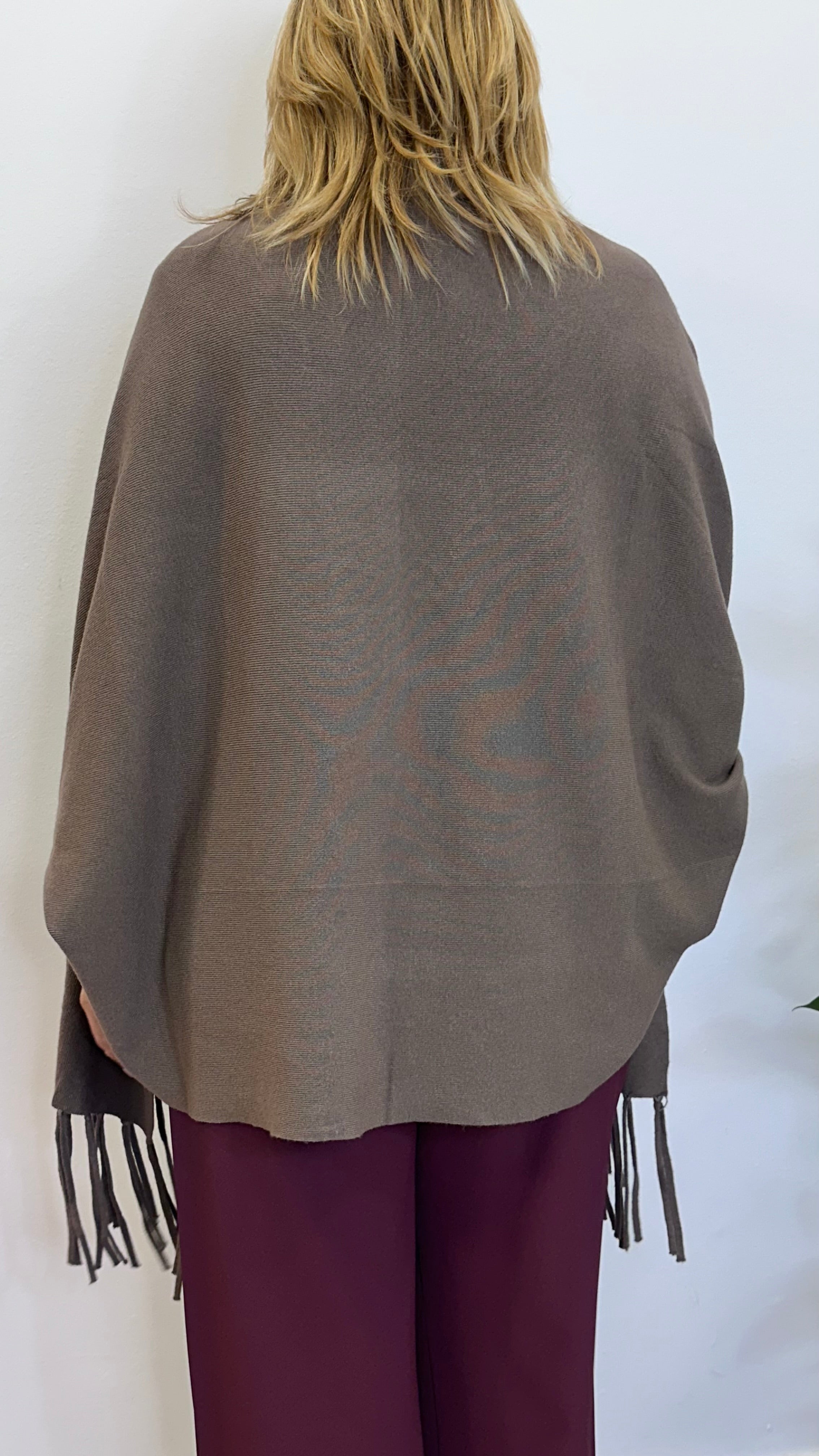 Cardigan "SENNA" con frange
