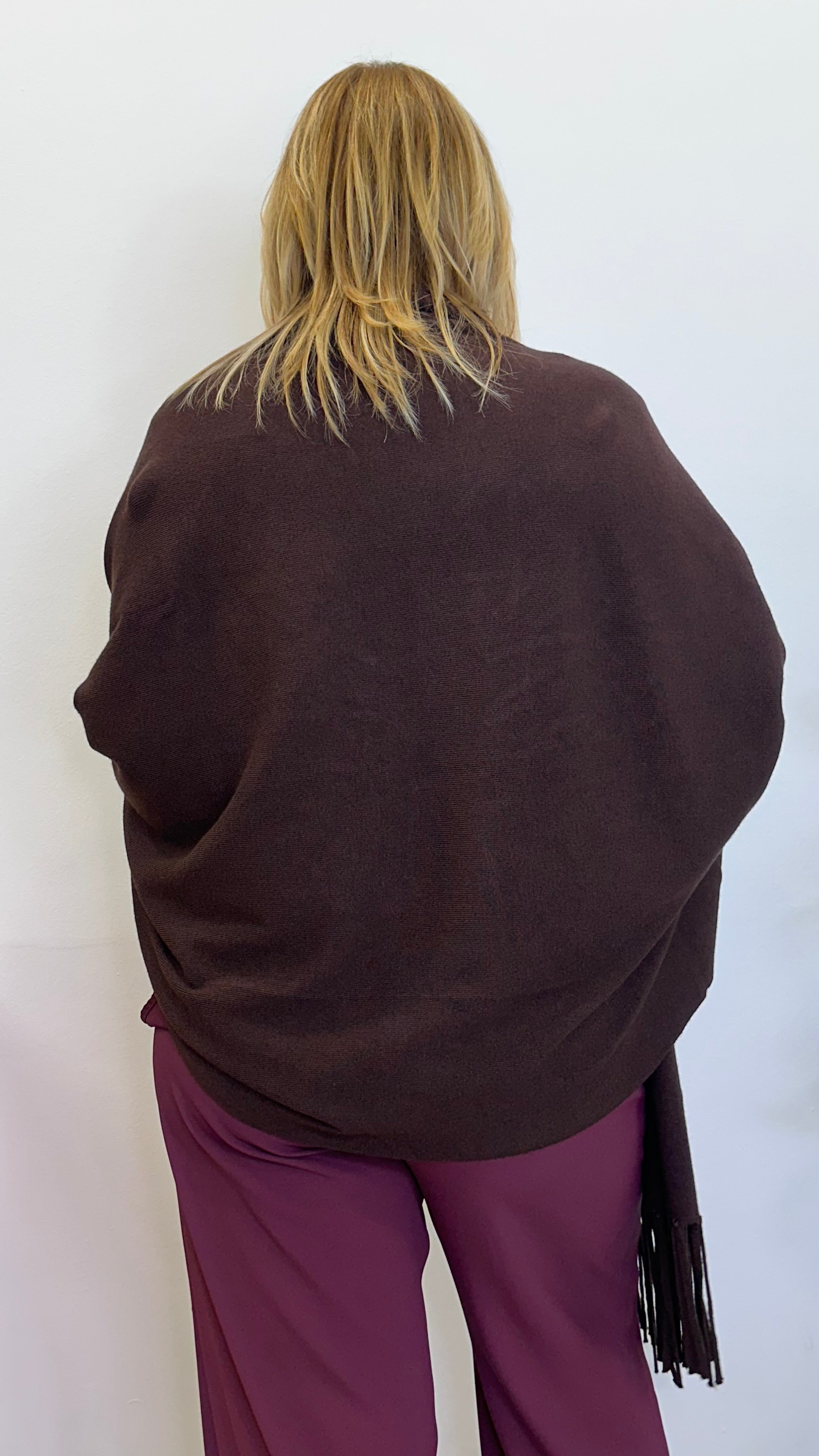 Cardigan "SENNA" con frange