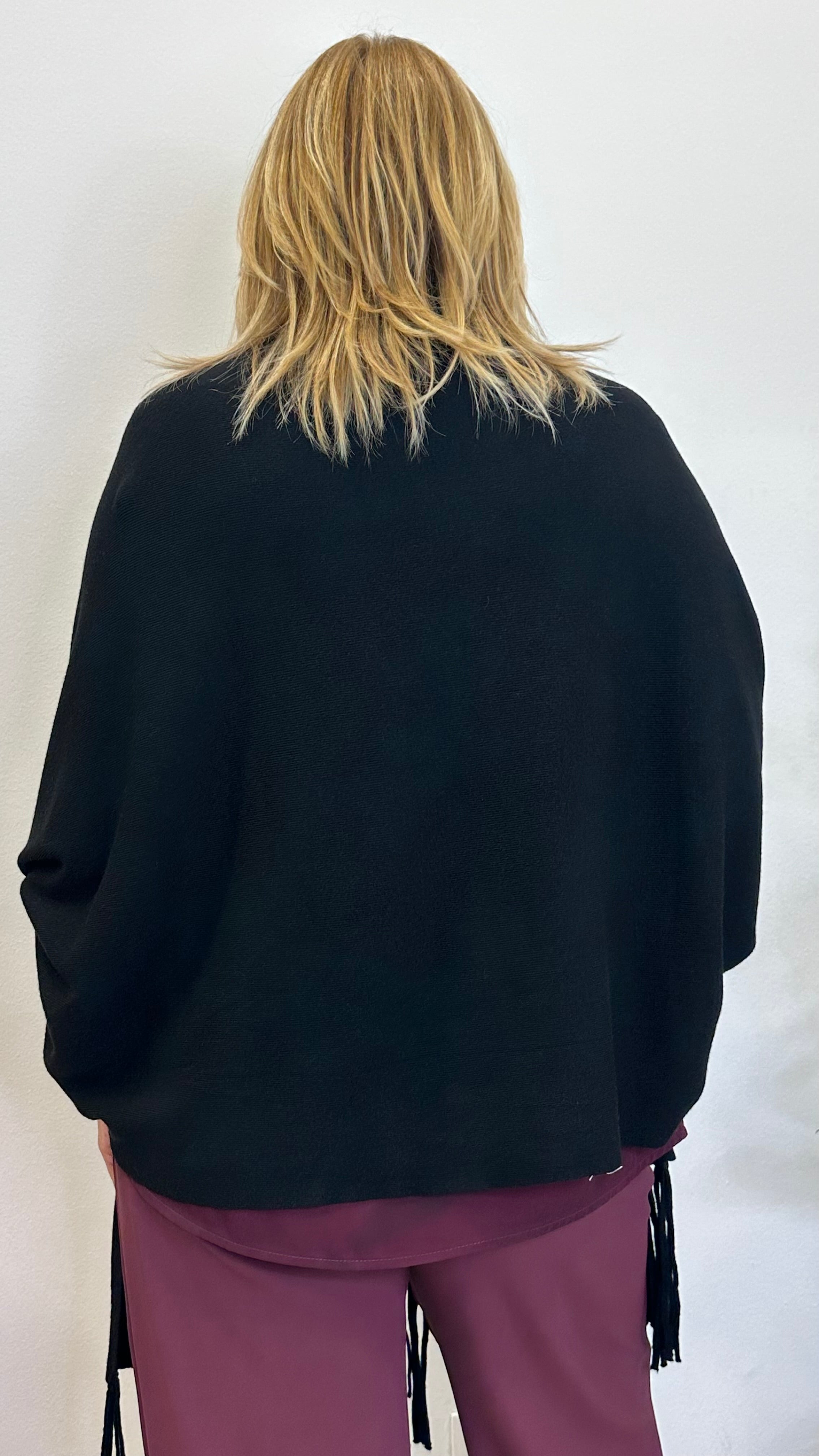 Cardigan "SENNA" con frange