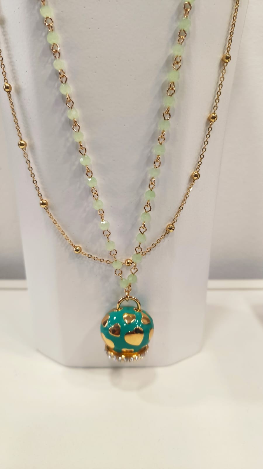 Collana "CLARA DOPPIA" in Acciaio