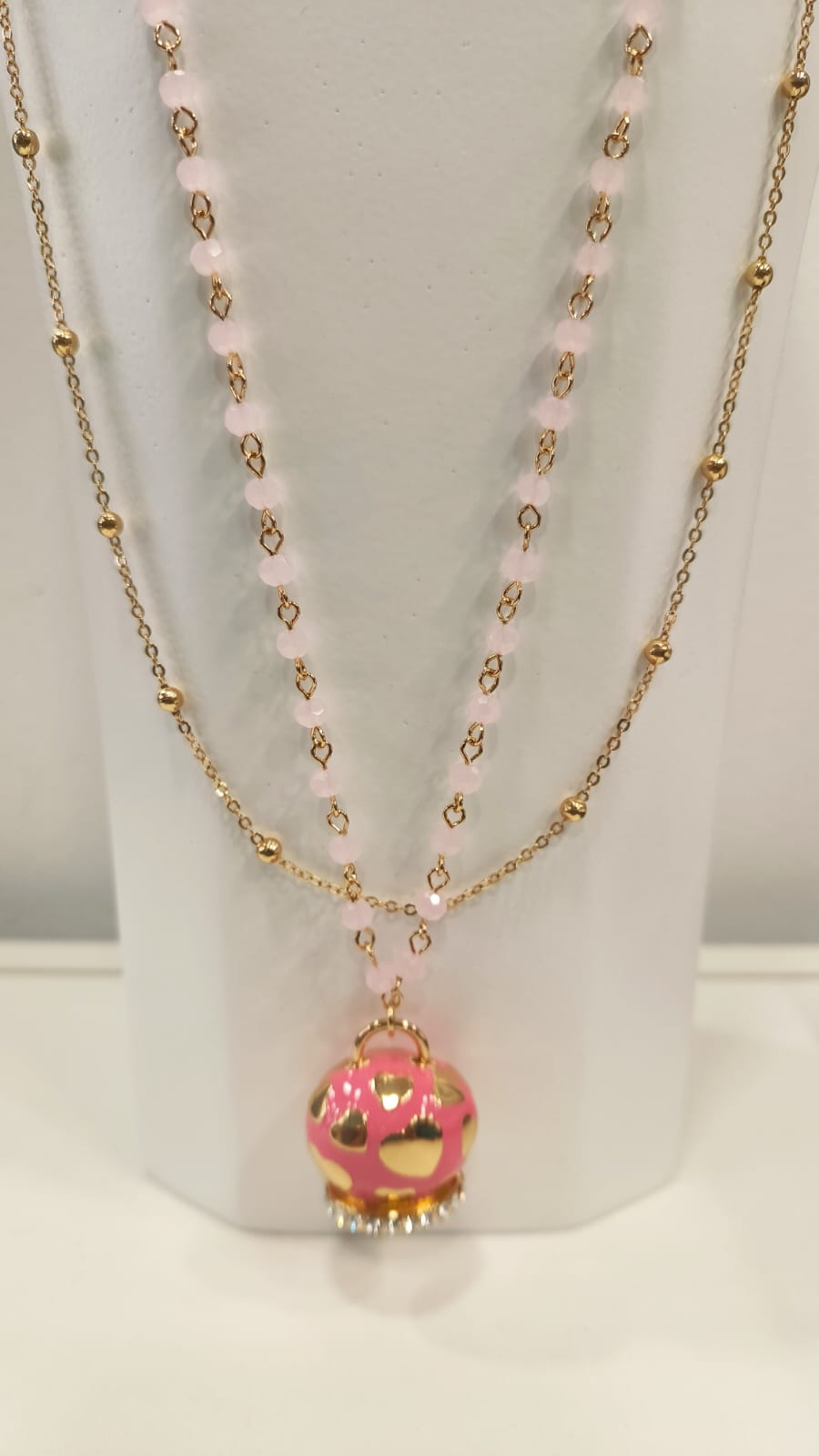 Collana "CLARA DOPPIA" in Acciaio