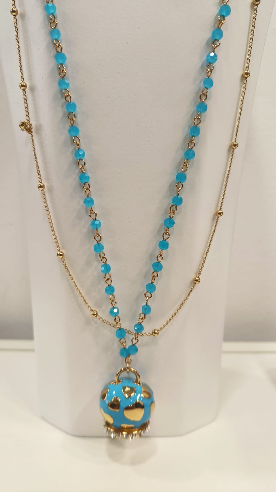 Collana "CLARA DOPPIA" in Acciaio