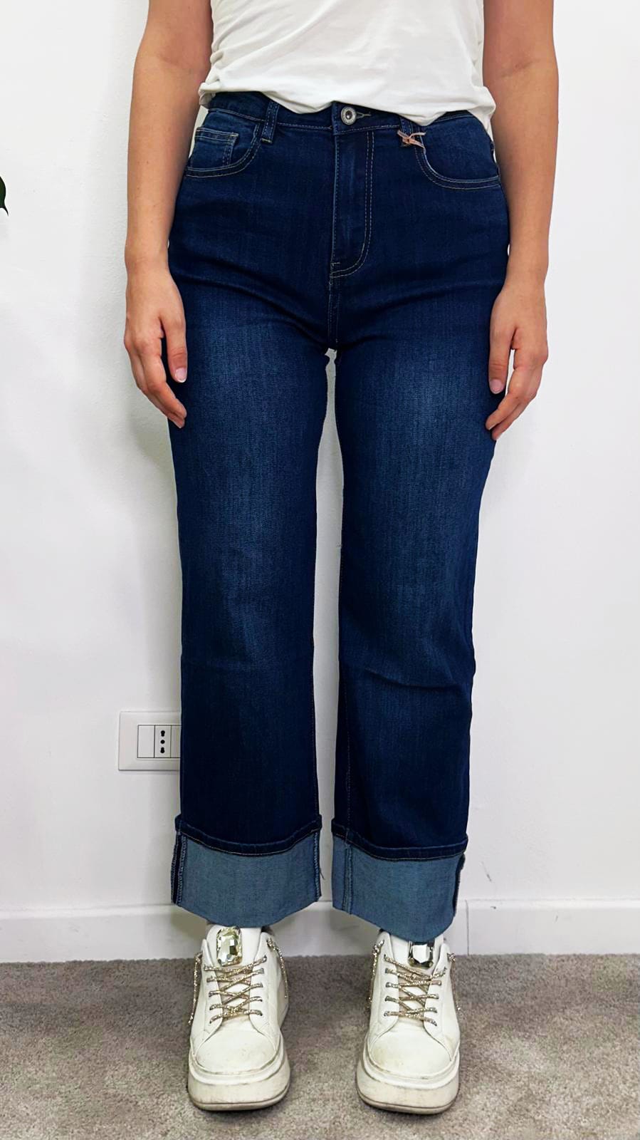 Jeans "LUCY" con risvolto