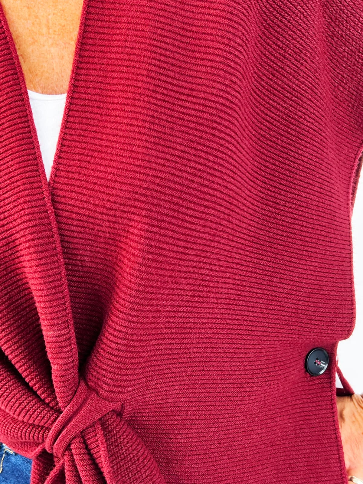 Gilet "ZEUS" in maglia con bottoni