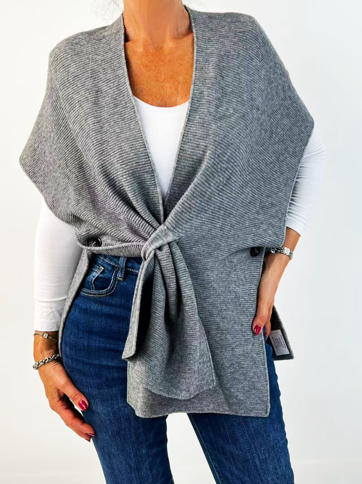 Gilet "ZEUS" in maglia con bottoni