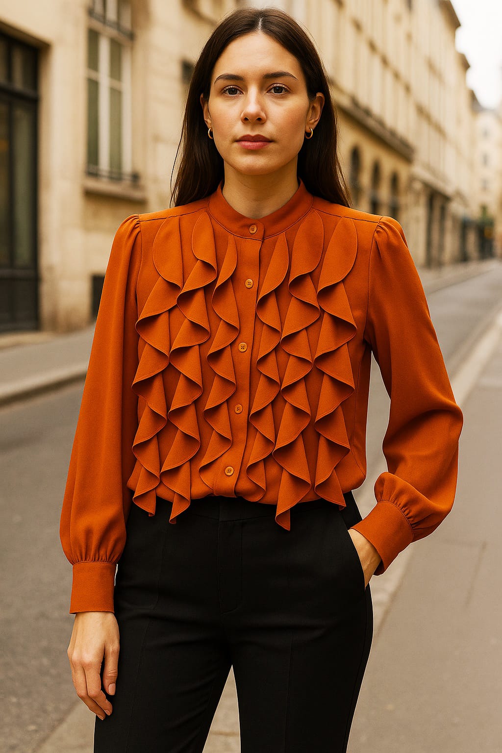 Camicia "PETALO" in voile