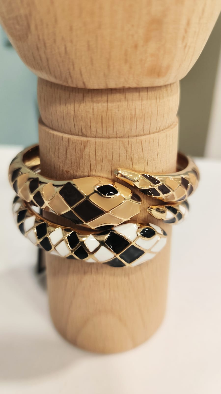 Bracciale "SNAKE" in acciaio smaltato