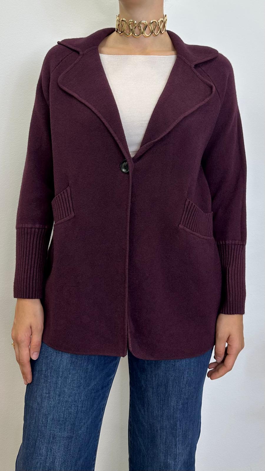 Cappotto in maglia "SIMBA" con tasche
