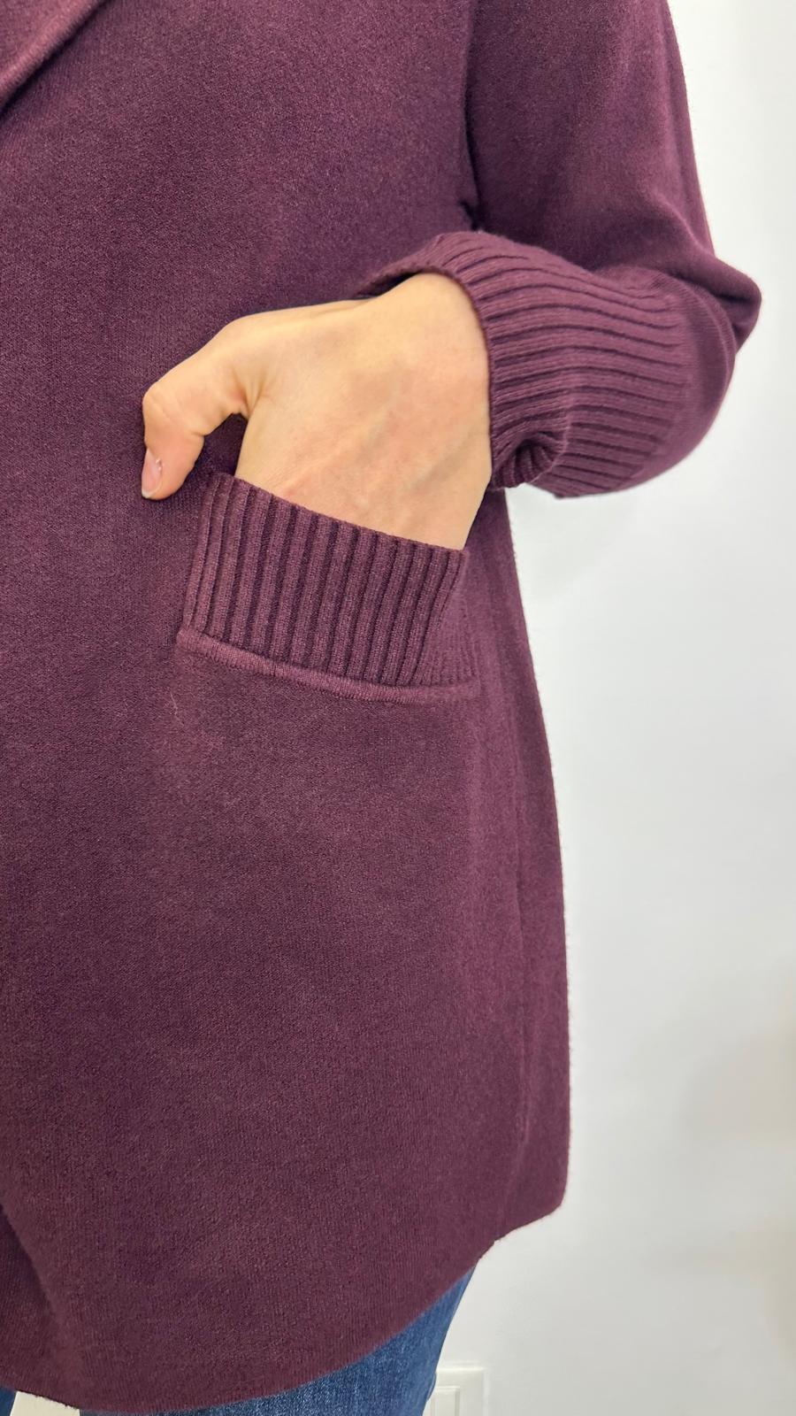 Cappotto in maglia "SIMBA" con tasche