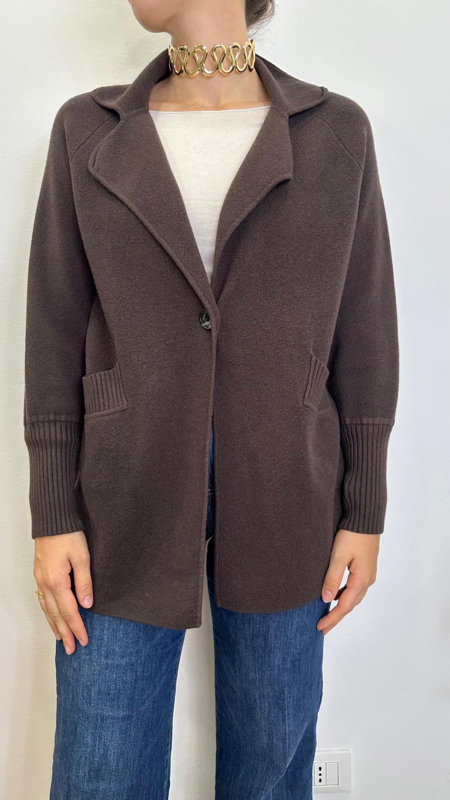 Cappotto in maglia "SIMBA" con tasche