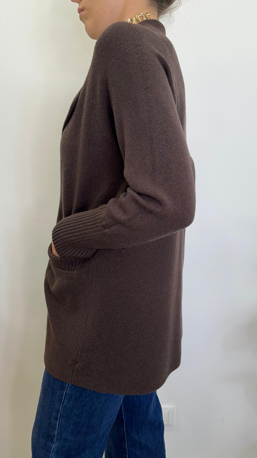 Cappotto in maglia "SIMBA" con tasche