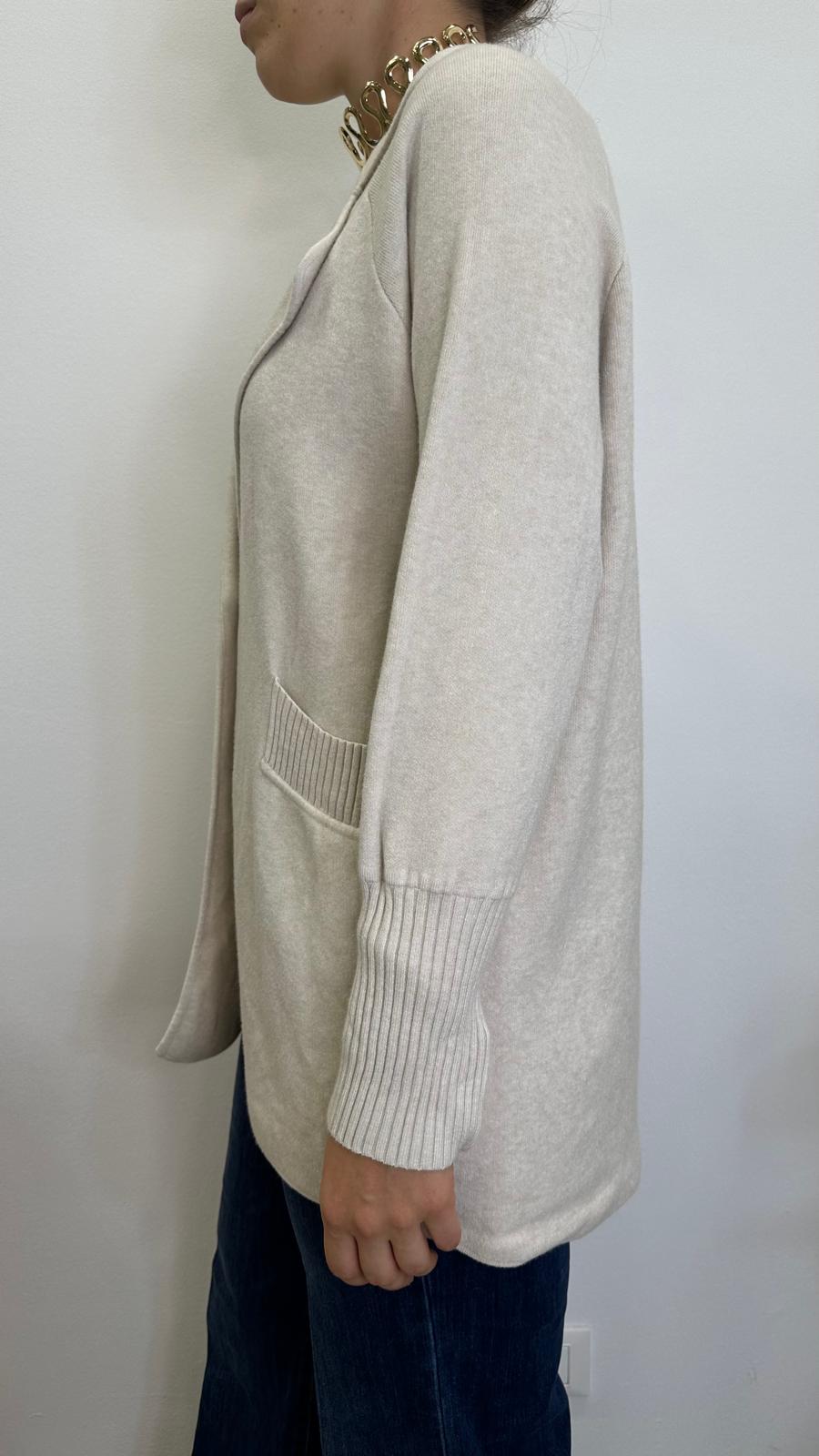 Cappotto in maglia "SIMBA" con tasche