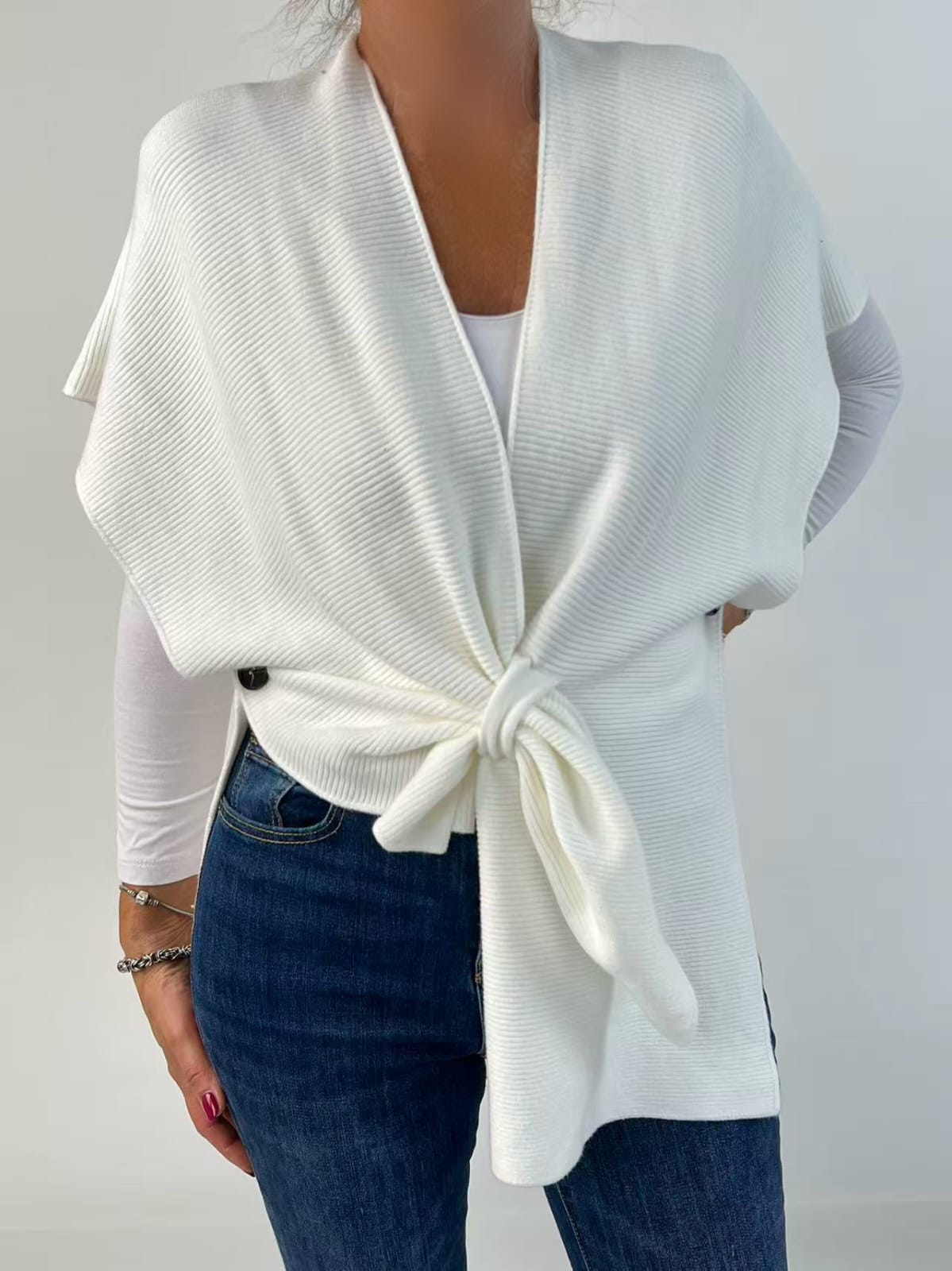 Gilet "ZEUS" in maglia con bottoni
