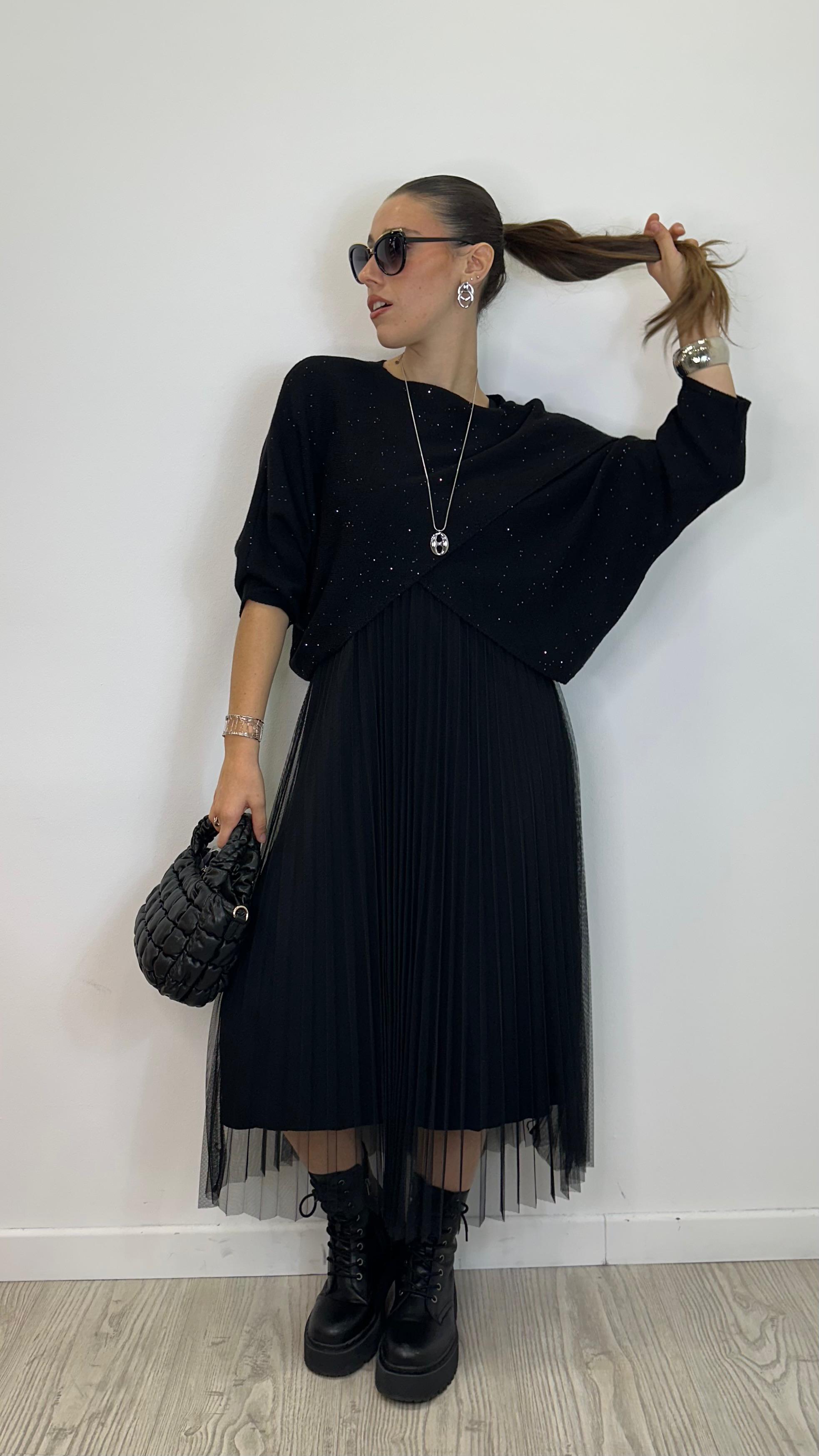 Abito "TOKYO" in maglia con punti luce