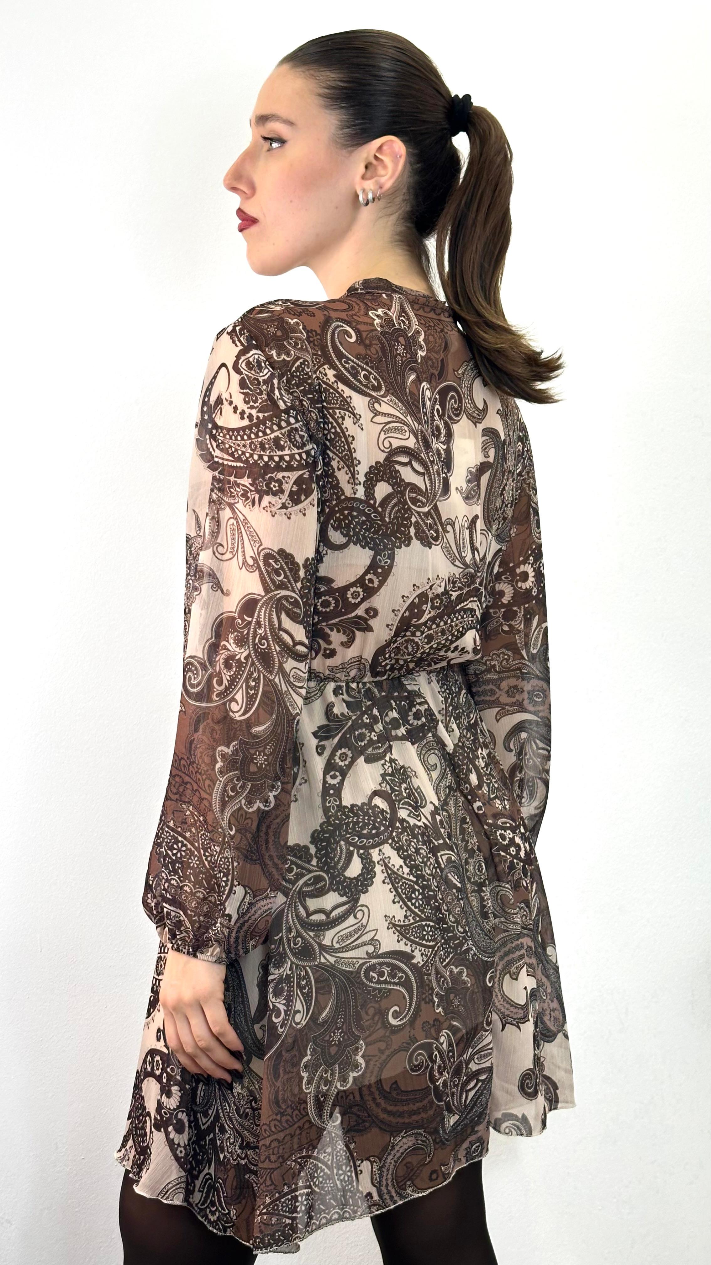 Abito "MANDY" in voile con fantasia