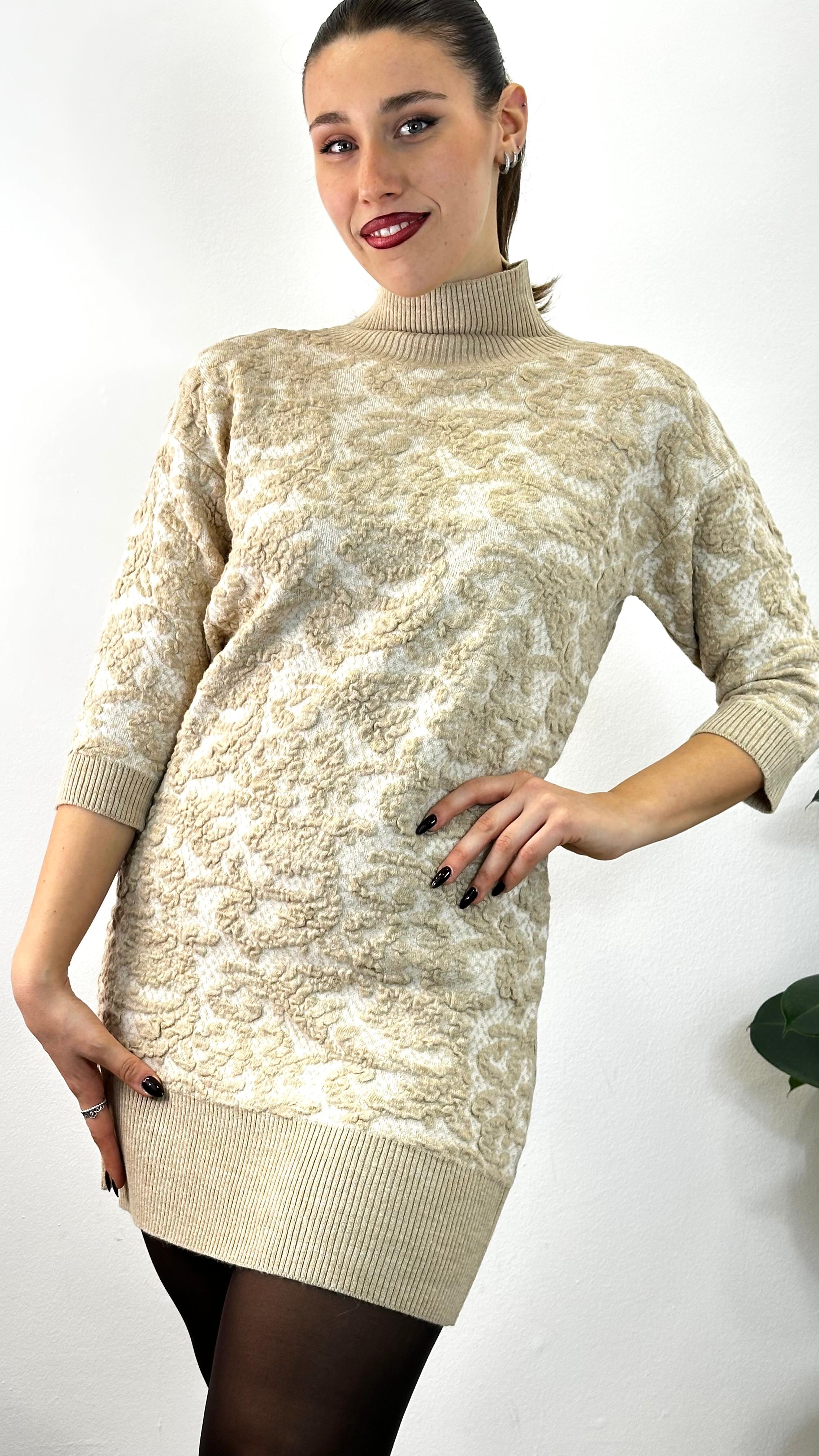 Abito "ALFA"in maglia lavorata in rilievo SILVIAN HEACH