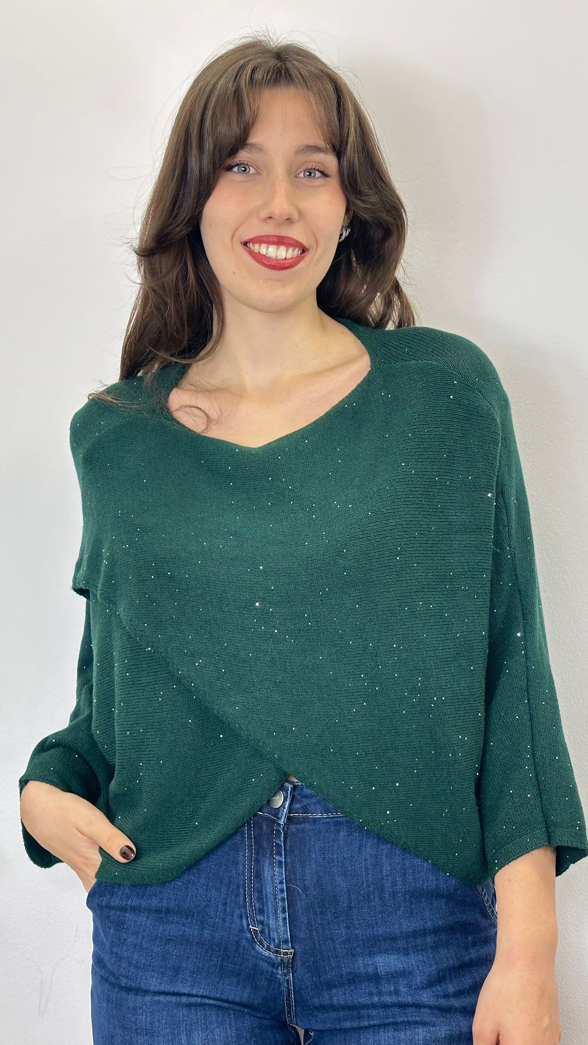 Maglioncino "OSAKA" incrociato con punti luce