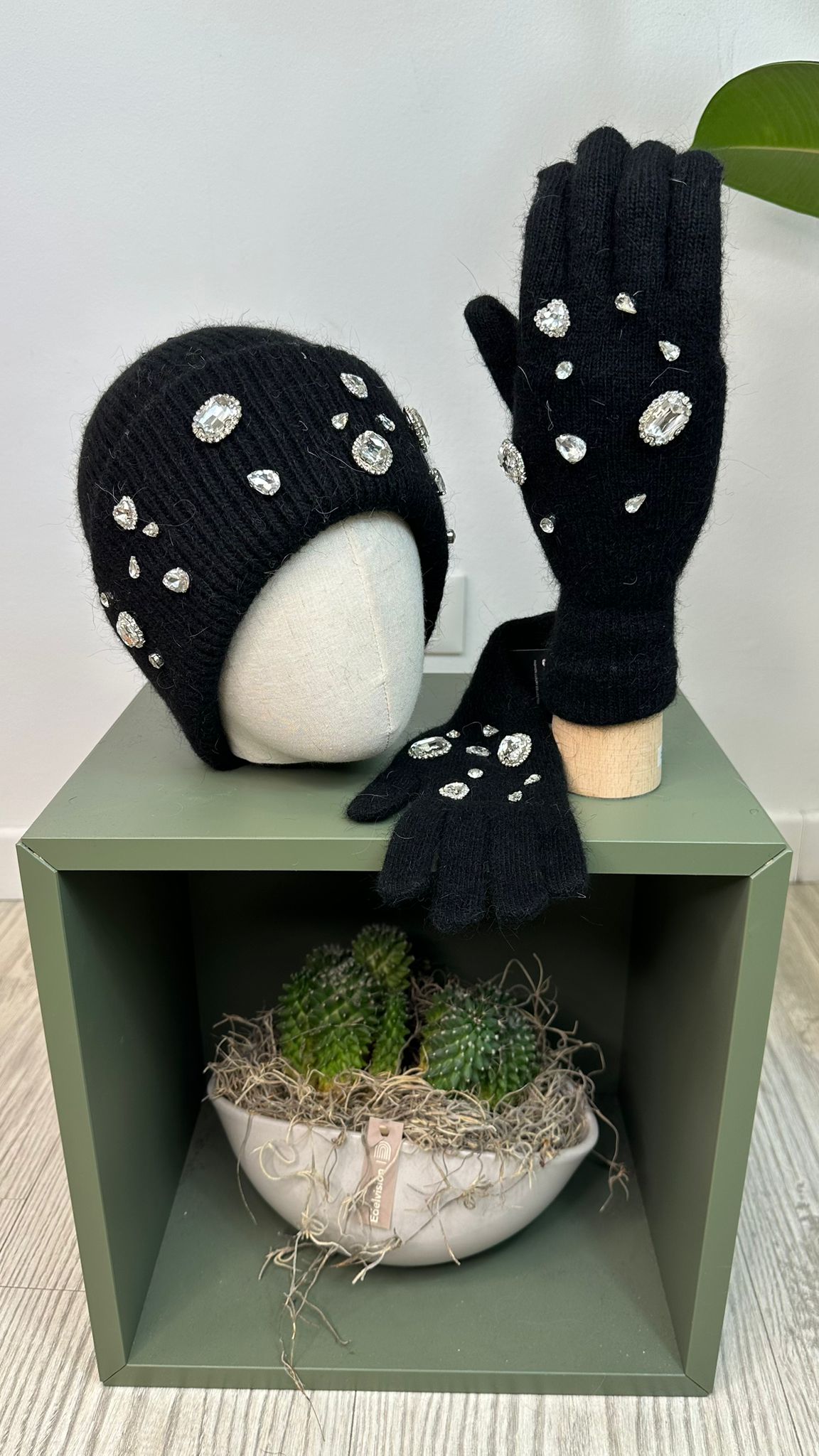 completo "CRYSAL" cappelli+guanti