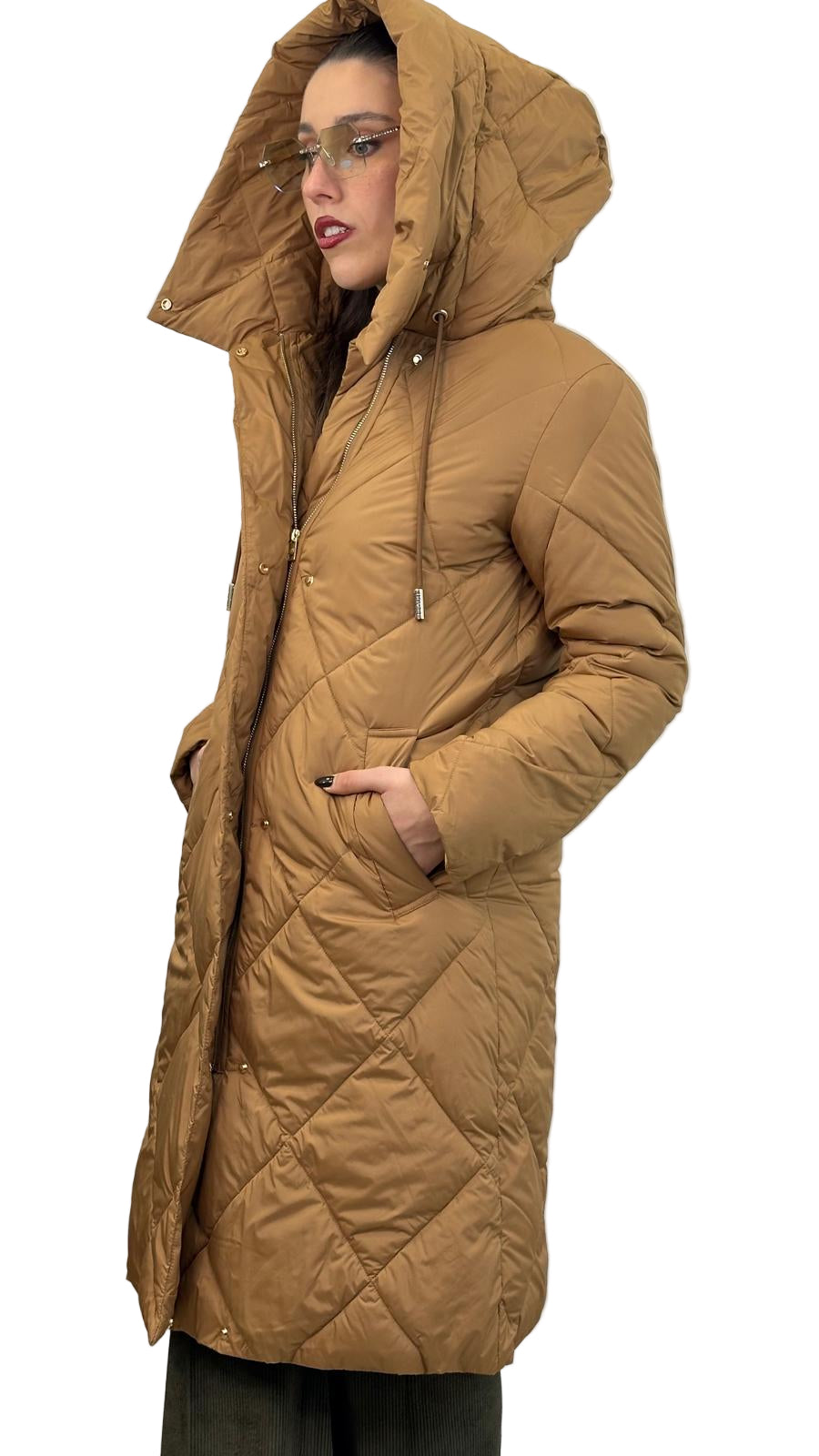 Piumino lungo "BISCOTTO" Silvian Heach