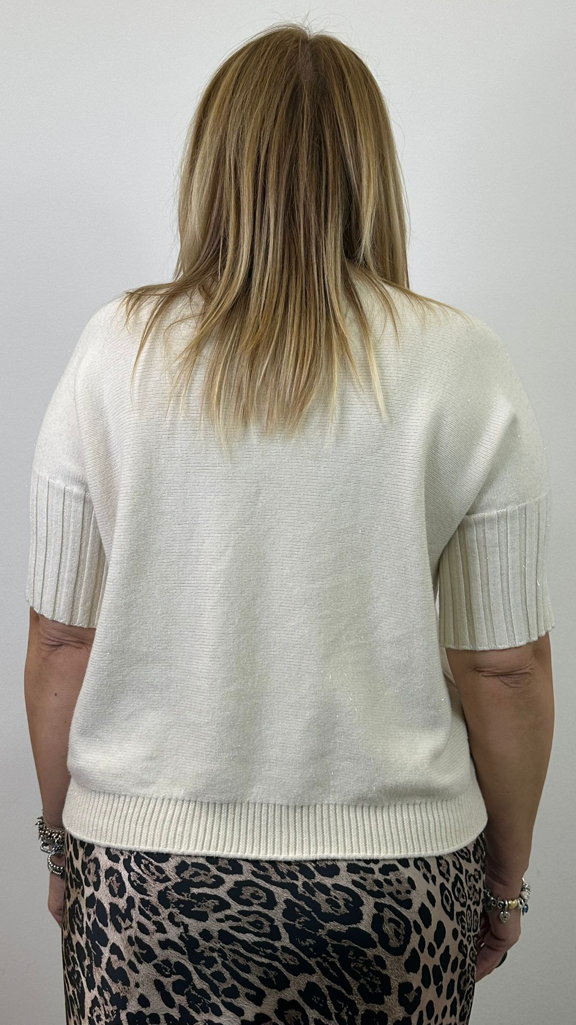 maglione "LISA" con inserti in lurex