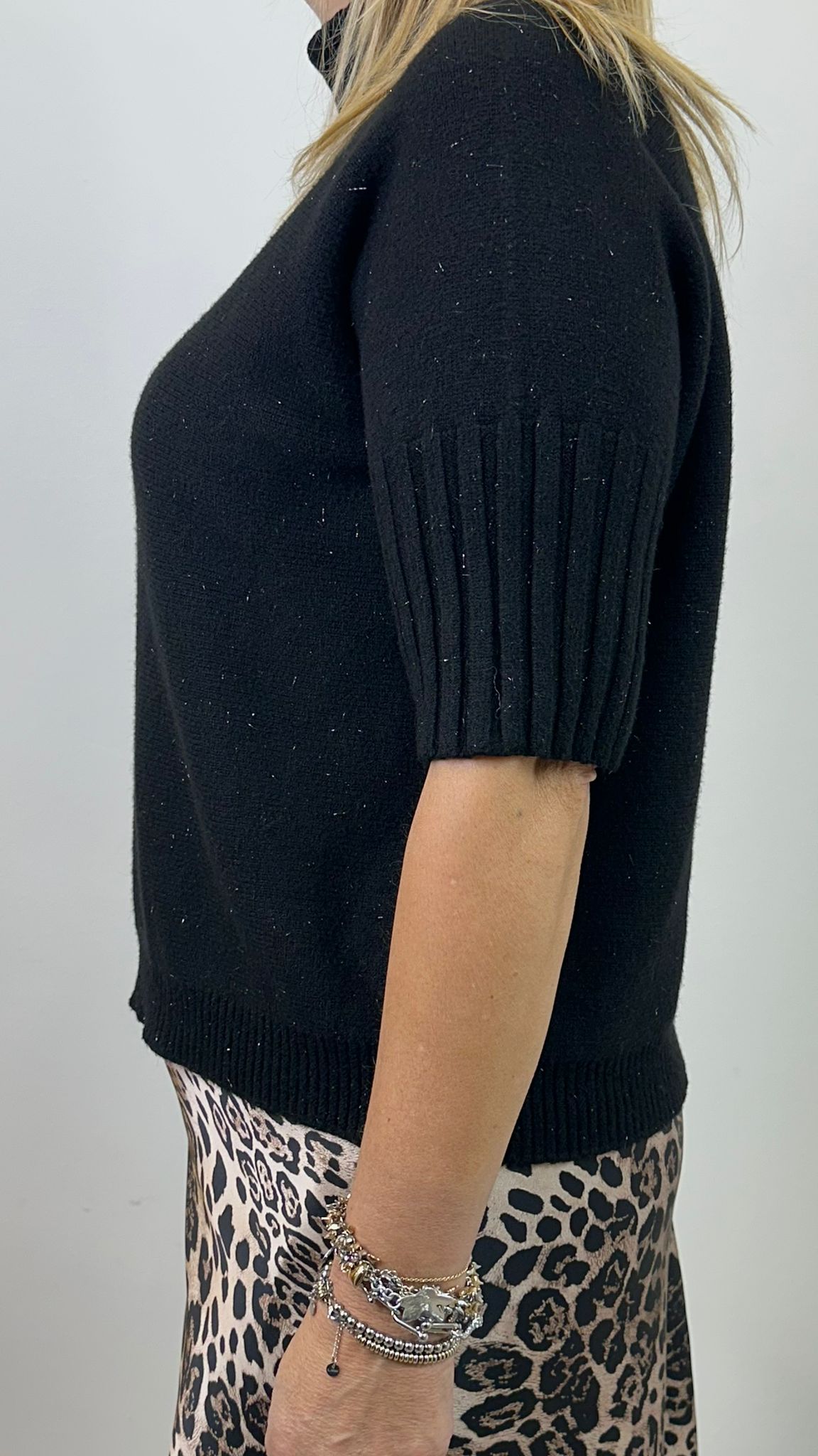 maglione "LISA" con inserti in lurex