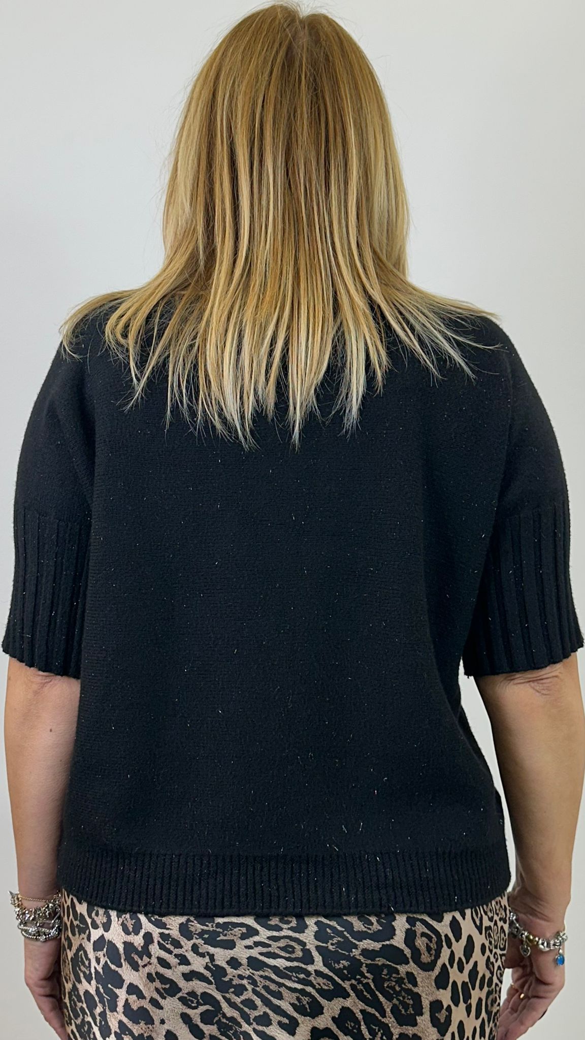 maglione "LISA" con inserti in lurex