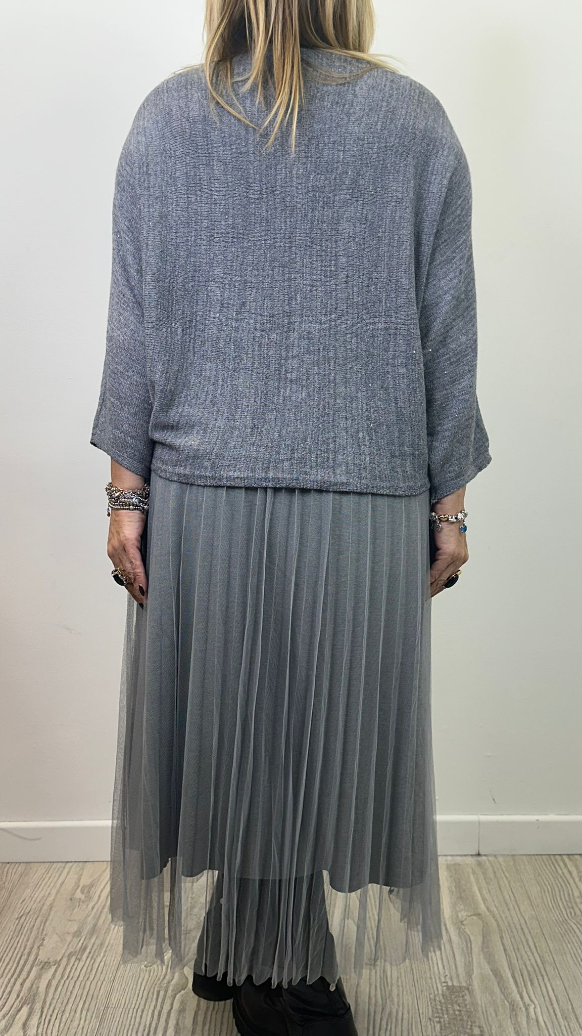 Abito "TOKYO" in maglia con punti luce