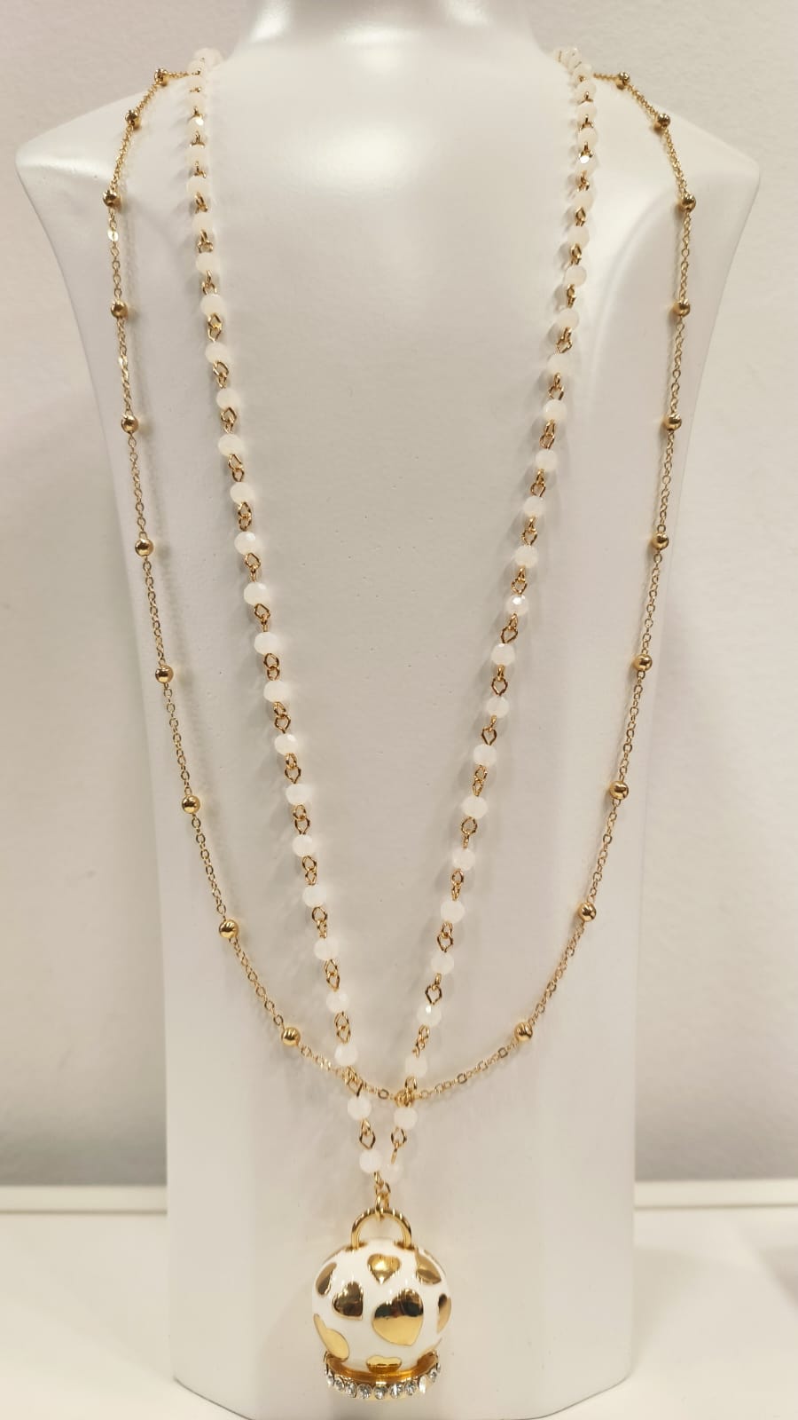 Collana "CLARA DOPPIA" in Acciaio