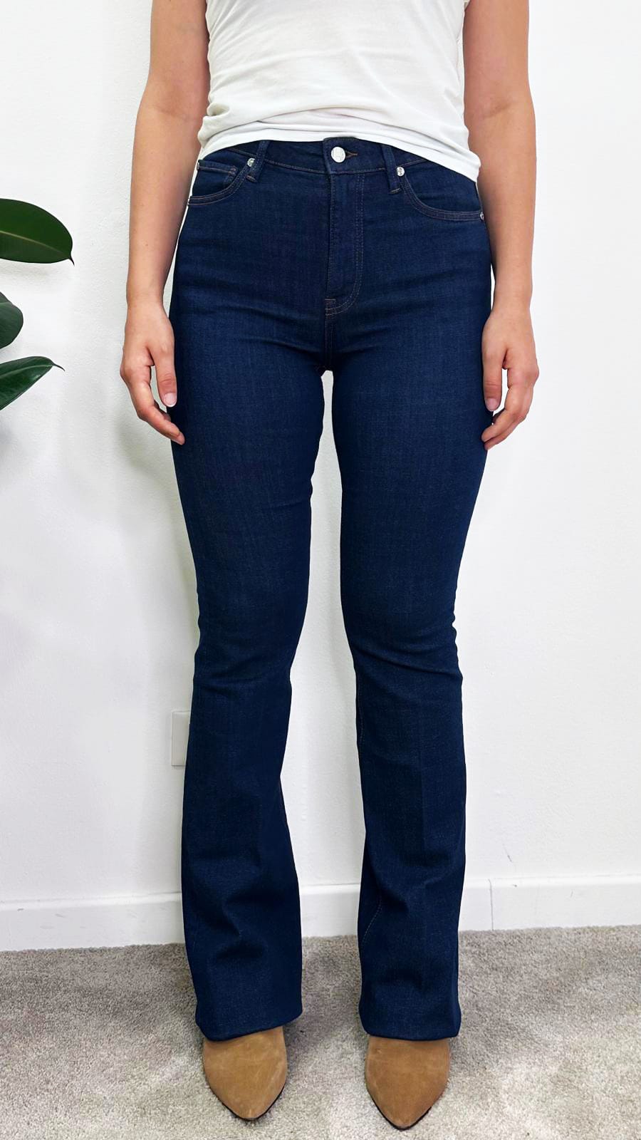 Jeans a Zampa "SILVIA" Blu scuro