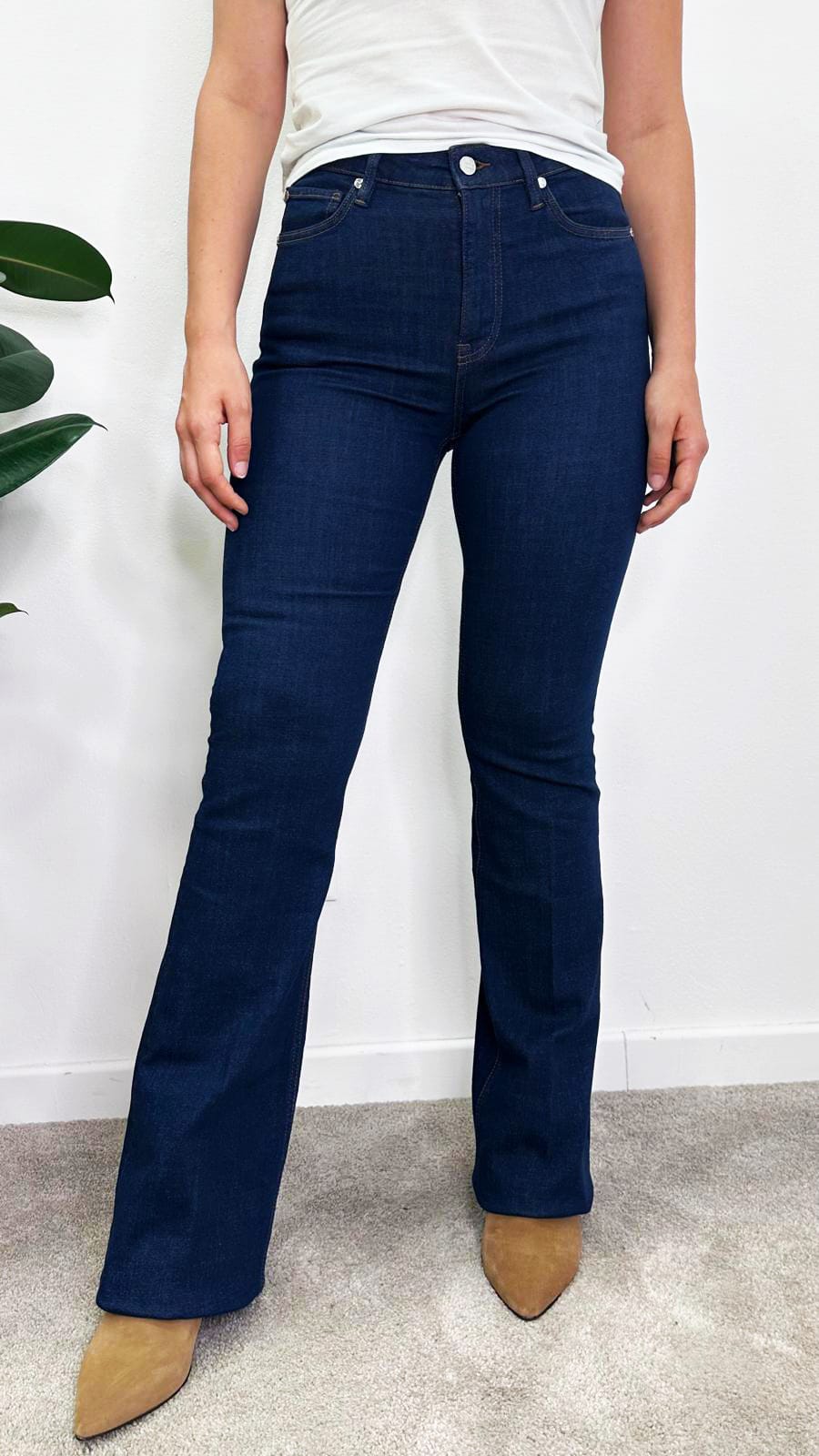 Jeans a Zampa "SILVIA" Blu scuro