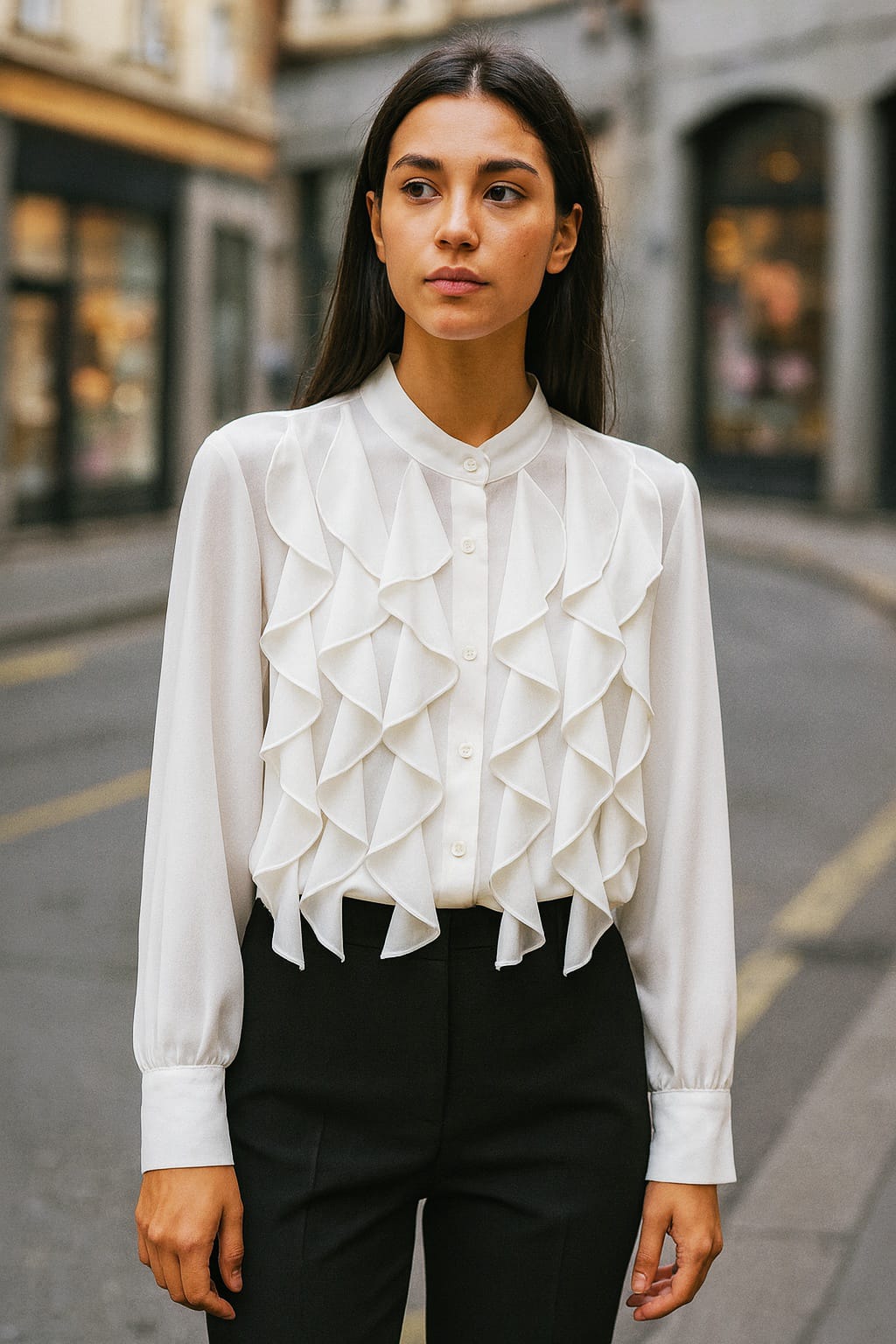 Camicia "PETALO" in voile
