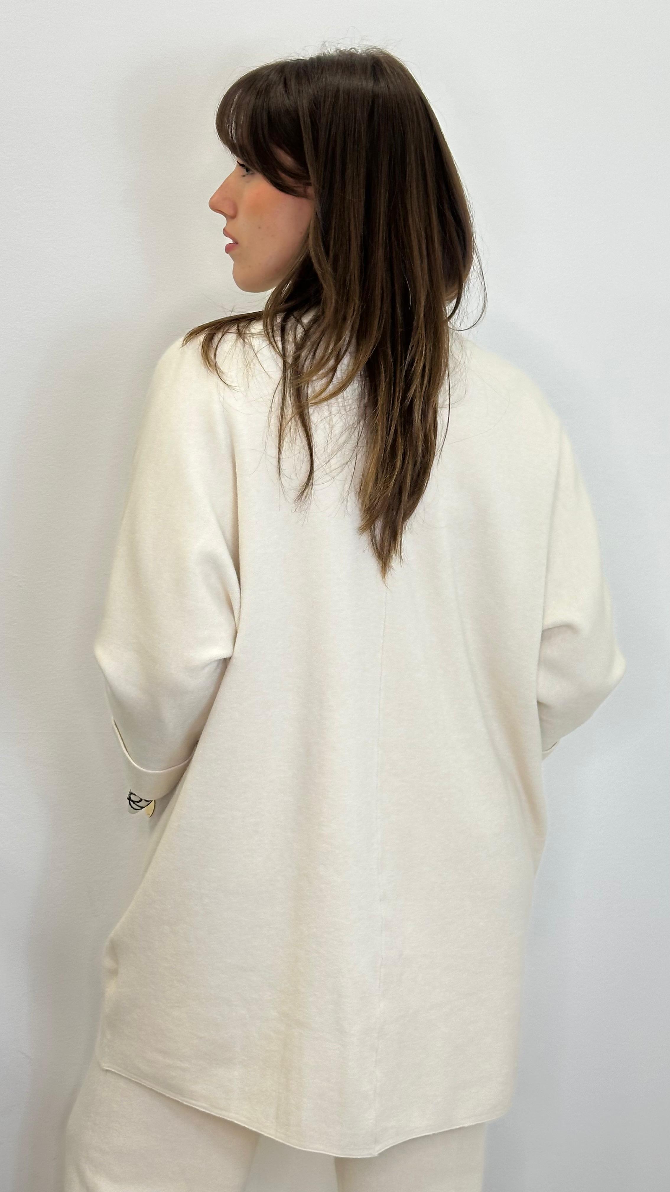 Maxi cardigan "OSIRIDE" con bottoni