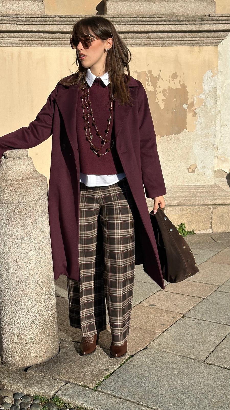 Cappotto "FRIDA" con cintura e doppiopetto