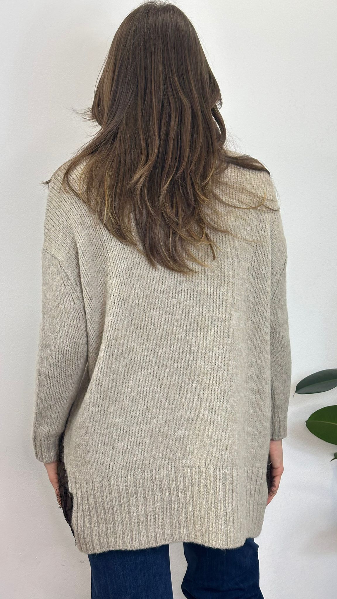 maglione "MILLIE" con dettaglio in pizzo