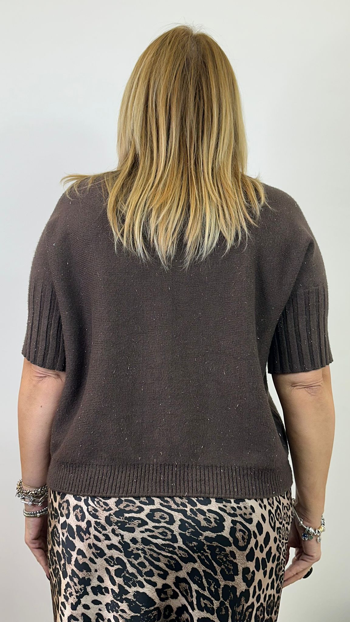 maglione "LISA" con inserti in lurex