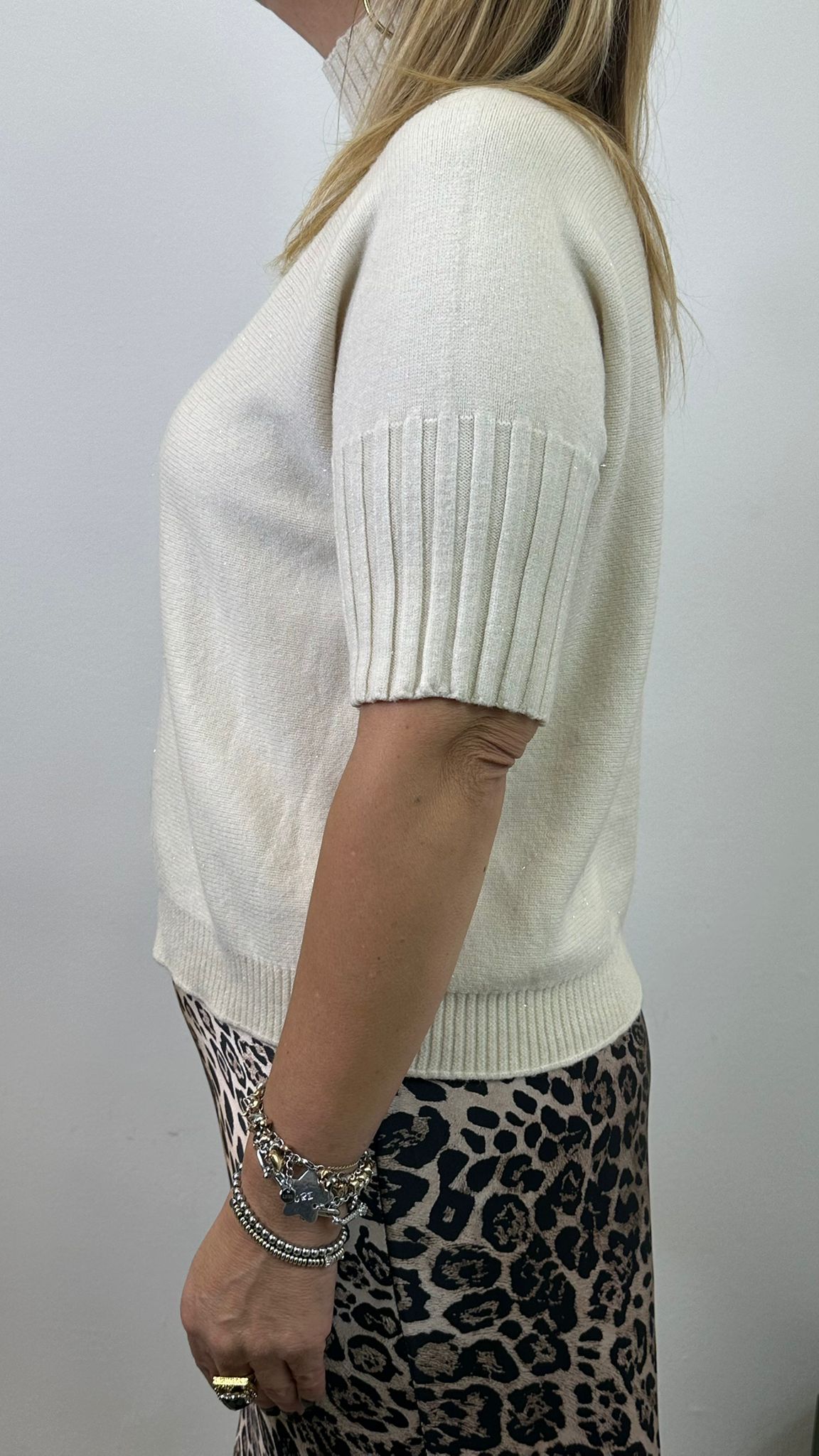 maglione "LISA" con inserti in lurex