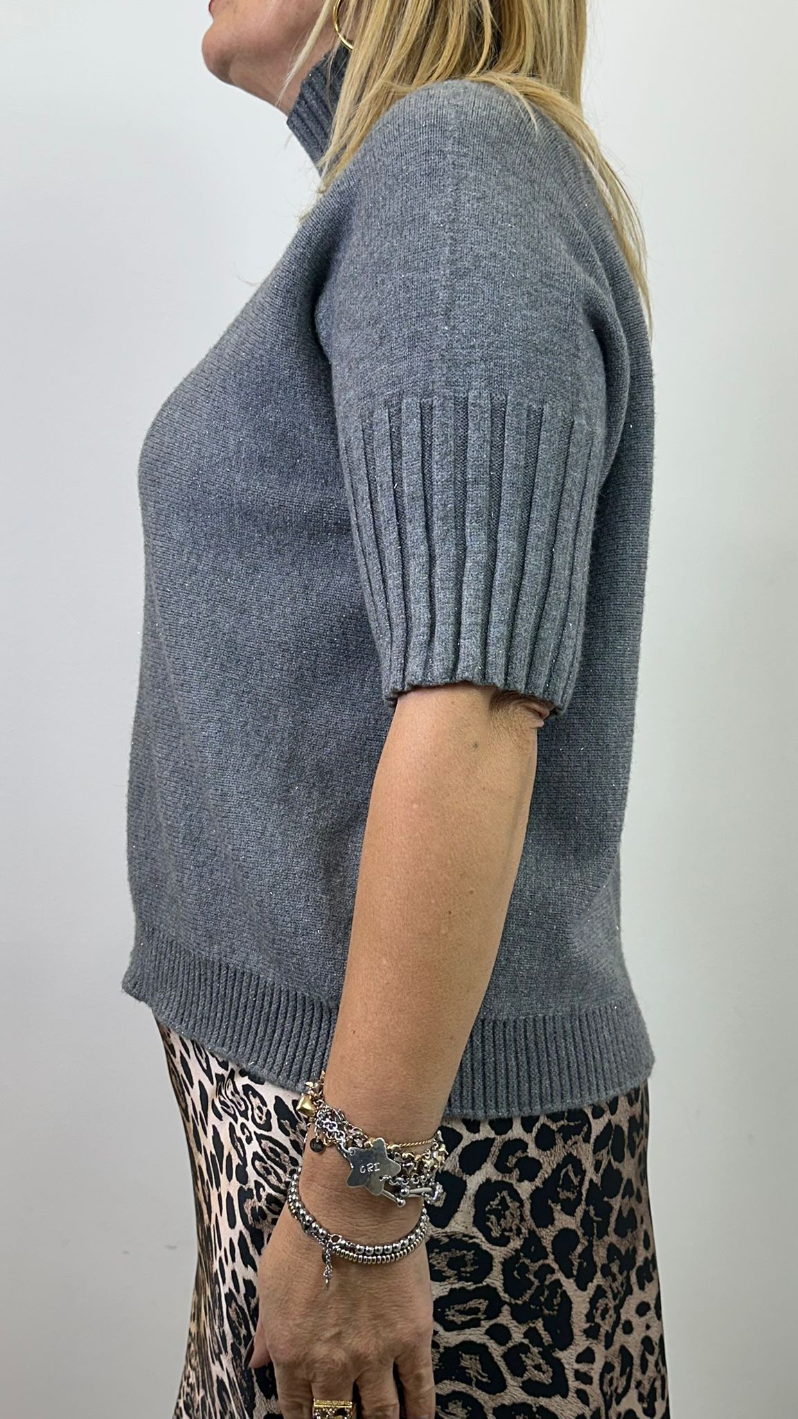 maglione "LISA" con inserti in lurex