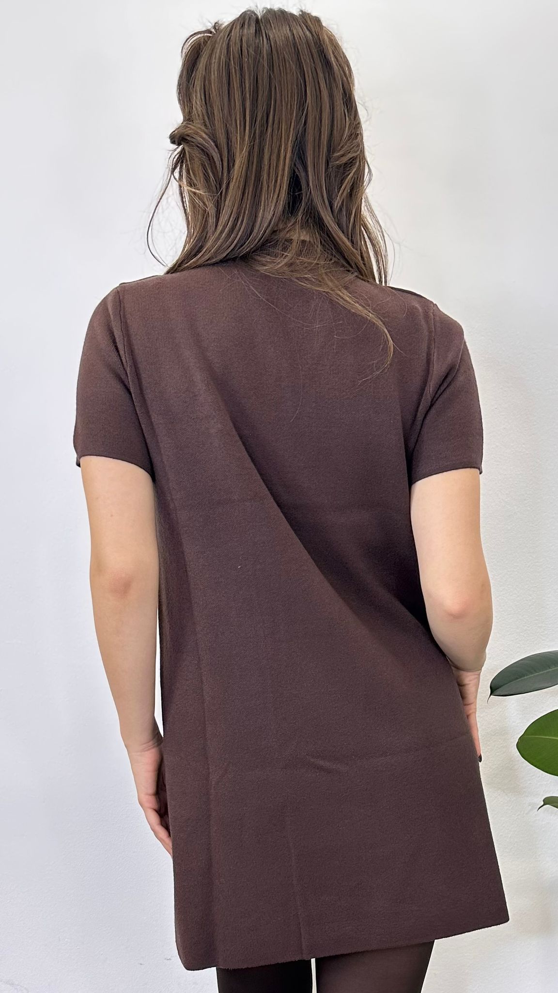 Abito "SNOW"in maglia con dettagli in strass